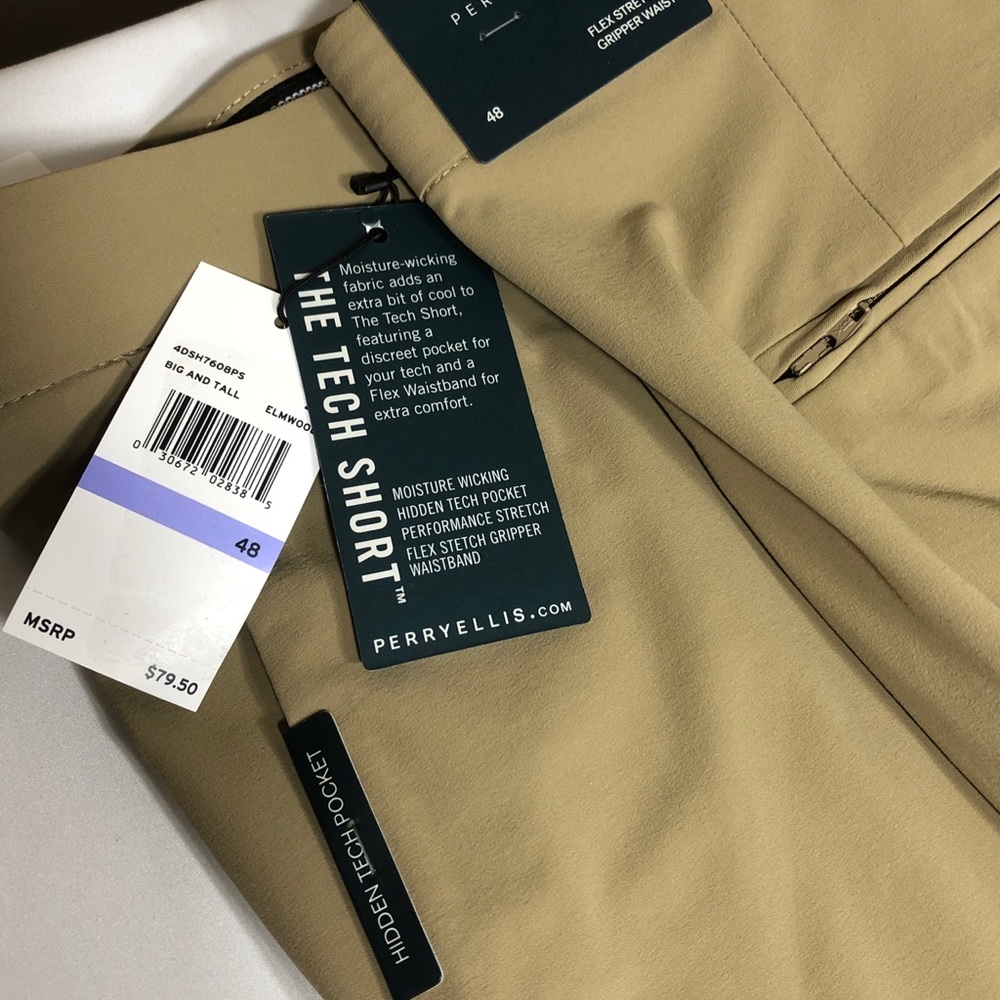 Perry Ellis Men's Stretch Tech Short Performance - Picture 3 of 6
